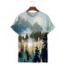 Men's Misty Pine Casual Short Sleeve T-Shirt